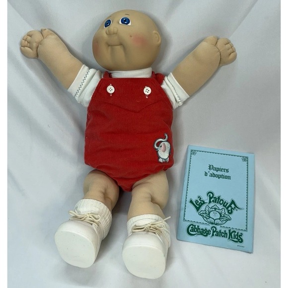 Cabbage Patch Kids Other - French Cabbage Patch Kid Les Patoufs 1982 Hasbro Preemie Vintage Original Outfit